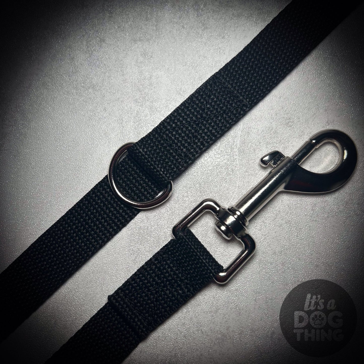 Black Lead With Silver Hardware - It's a Dog Thing