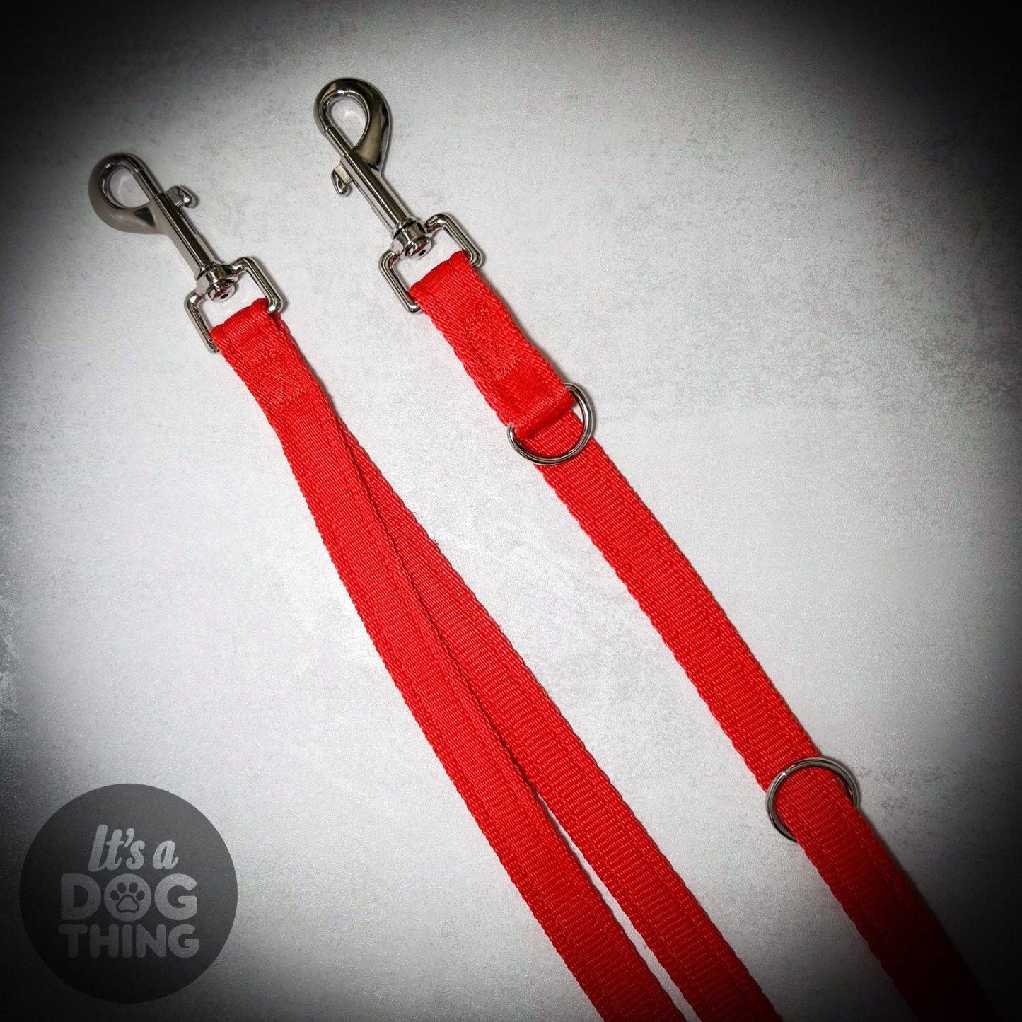 Orange with Silver Hardware Multi - Functional Training Lead - It's a Dog Thing