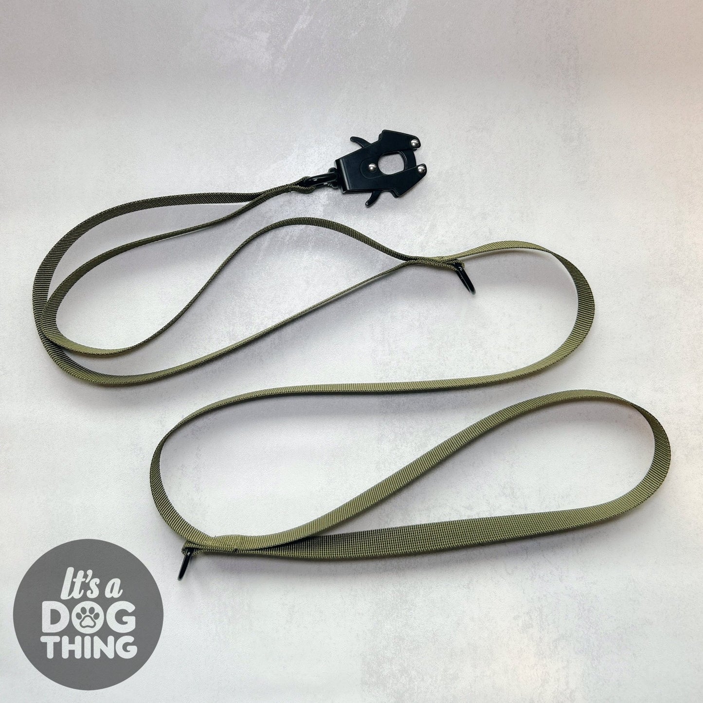 Patrol Lead - Military Green - It's a Dog Thing