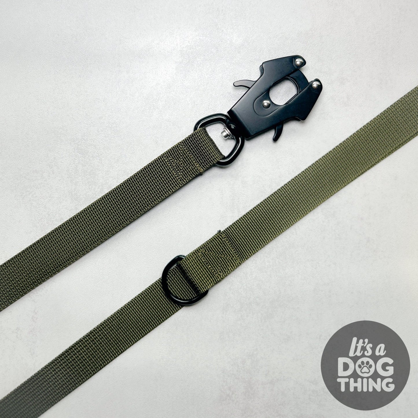 Patrol Lead - Military Green - It's a Dog Thing