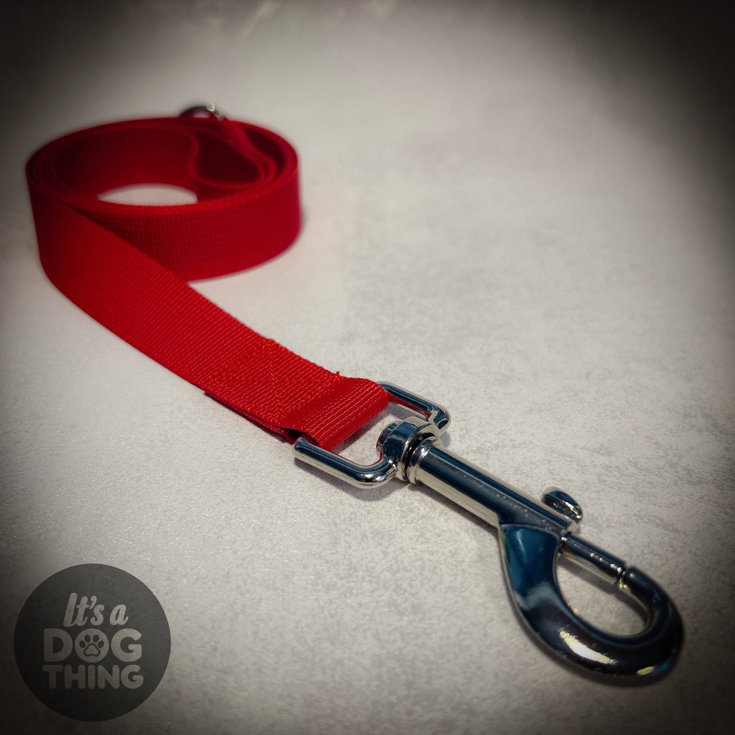Red Lead With Silver Hardware - It's a Dog Thing