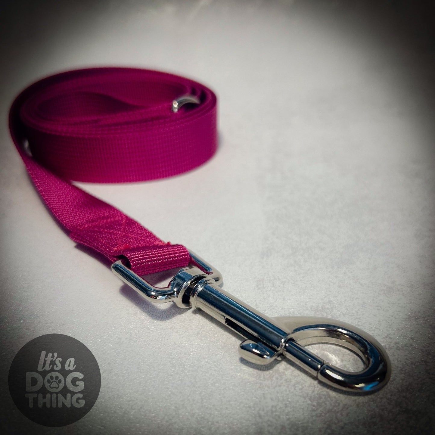 Rose Red Lead With Silver Hardware - It's a Dog Thing