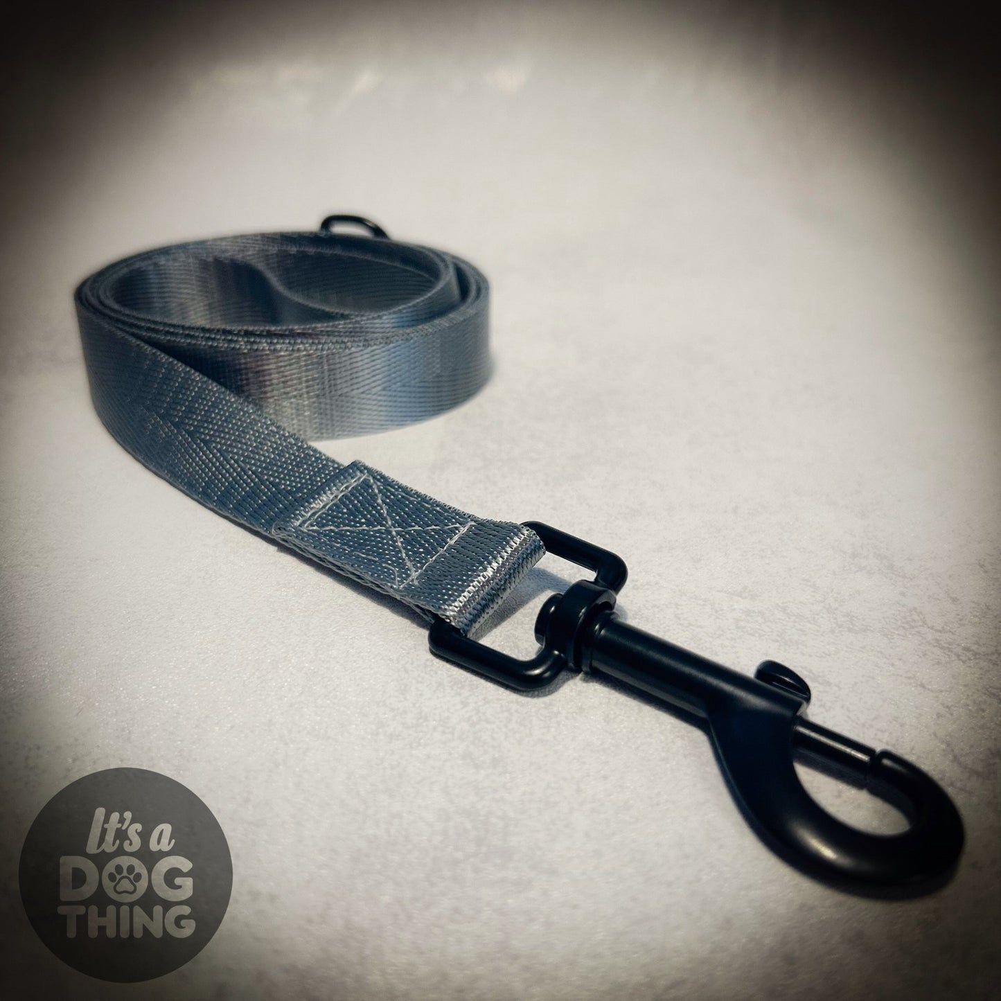 Silver Lead With Black Hardware - It's a Dog Thing