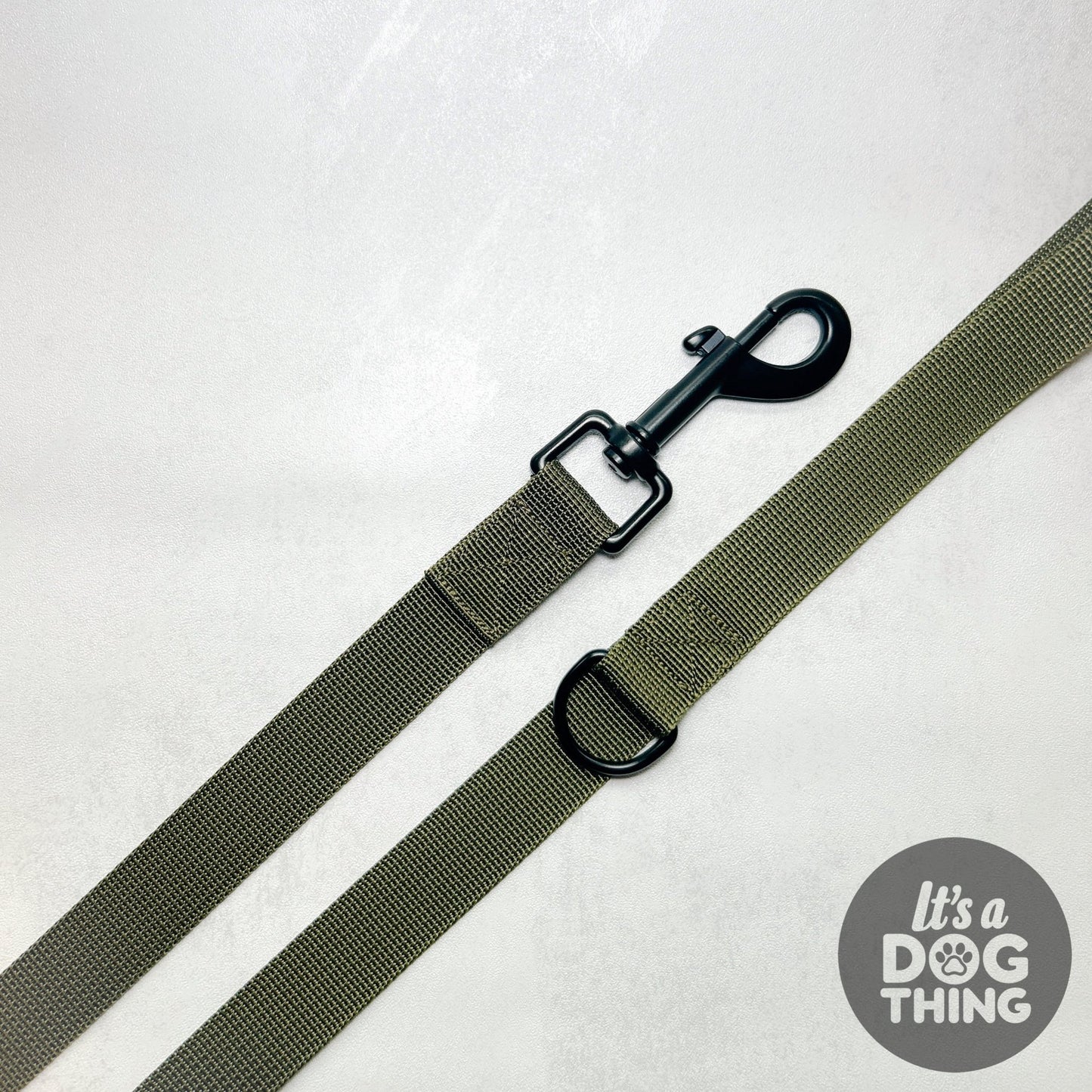 Standard Lead - Military Green - It's a Dog Thing