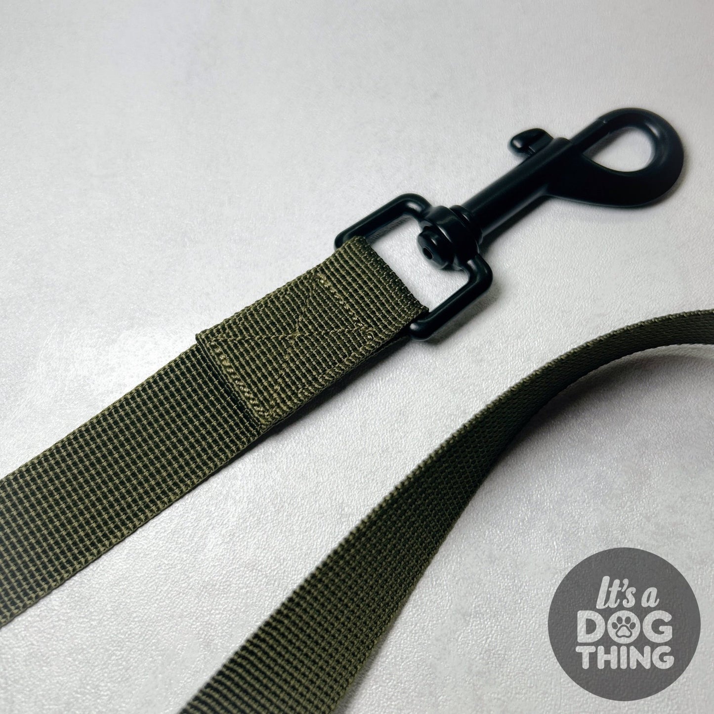 Standard Lead - Military Green - It's a Dog Thing