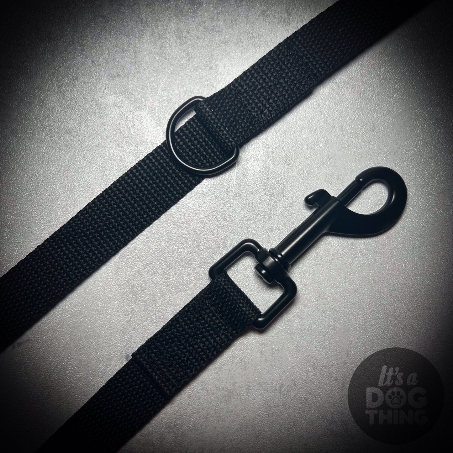 Black Lead With Black Hardware - It's a Dog Thing