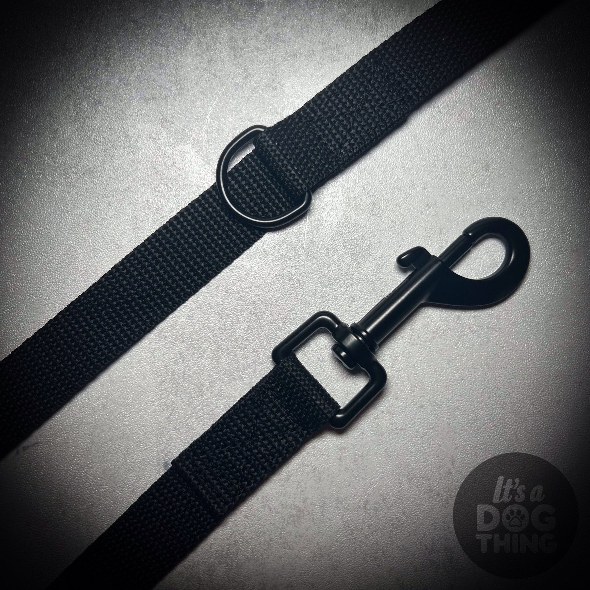 Black Lead With Black Hardware - It's a Dog Thing