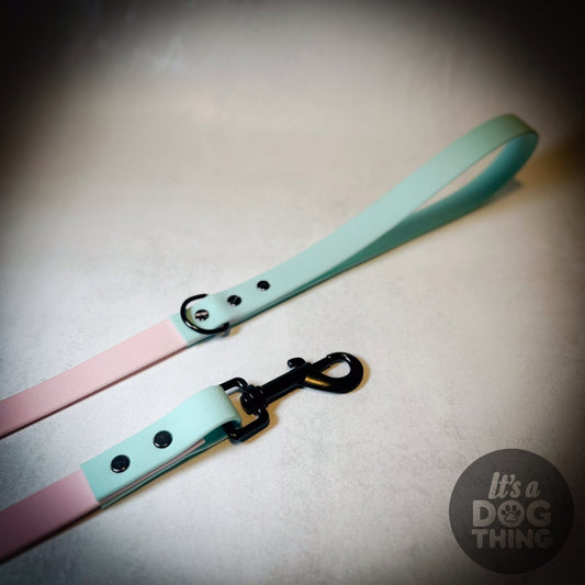 Blue - Pink and Black Waterproof Lead - It's a Dog Thing