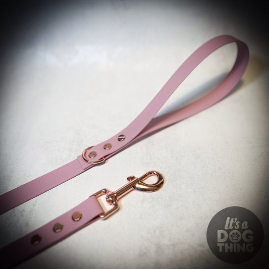 Lavender and Rose Gold Waterproof Lead - It's a Dog Thing