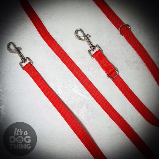 Orange with Silver Hardware Multi - Functional Training Lead - It's a Dog Thing