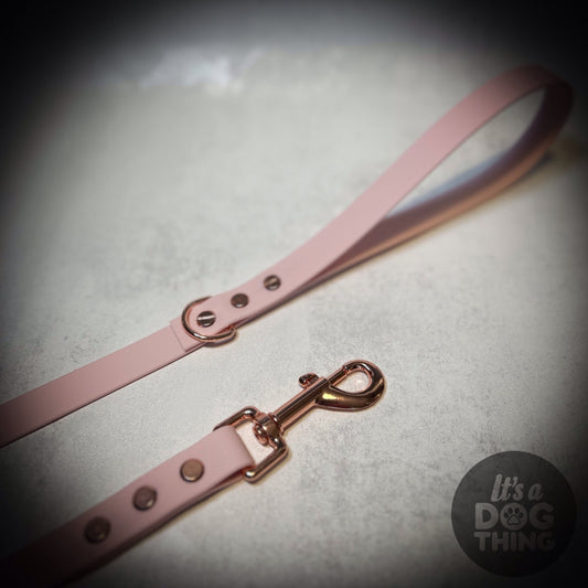 Pink and Rose Gold Waterproof Lead - It's a Dog Thing