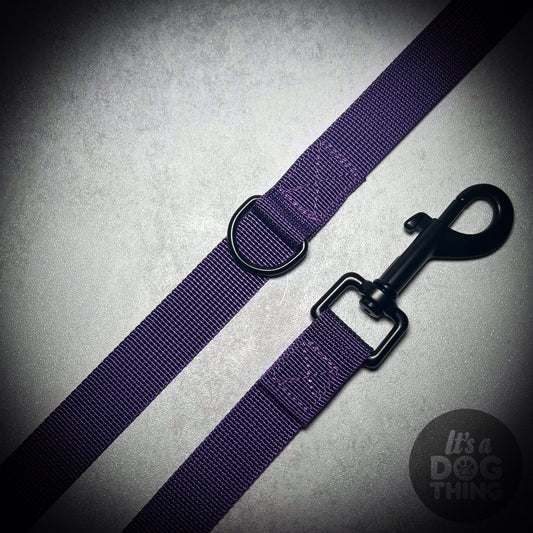 Purple Lead With Black Hardware - It's a Dog Thing