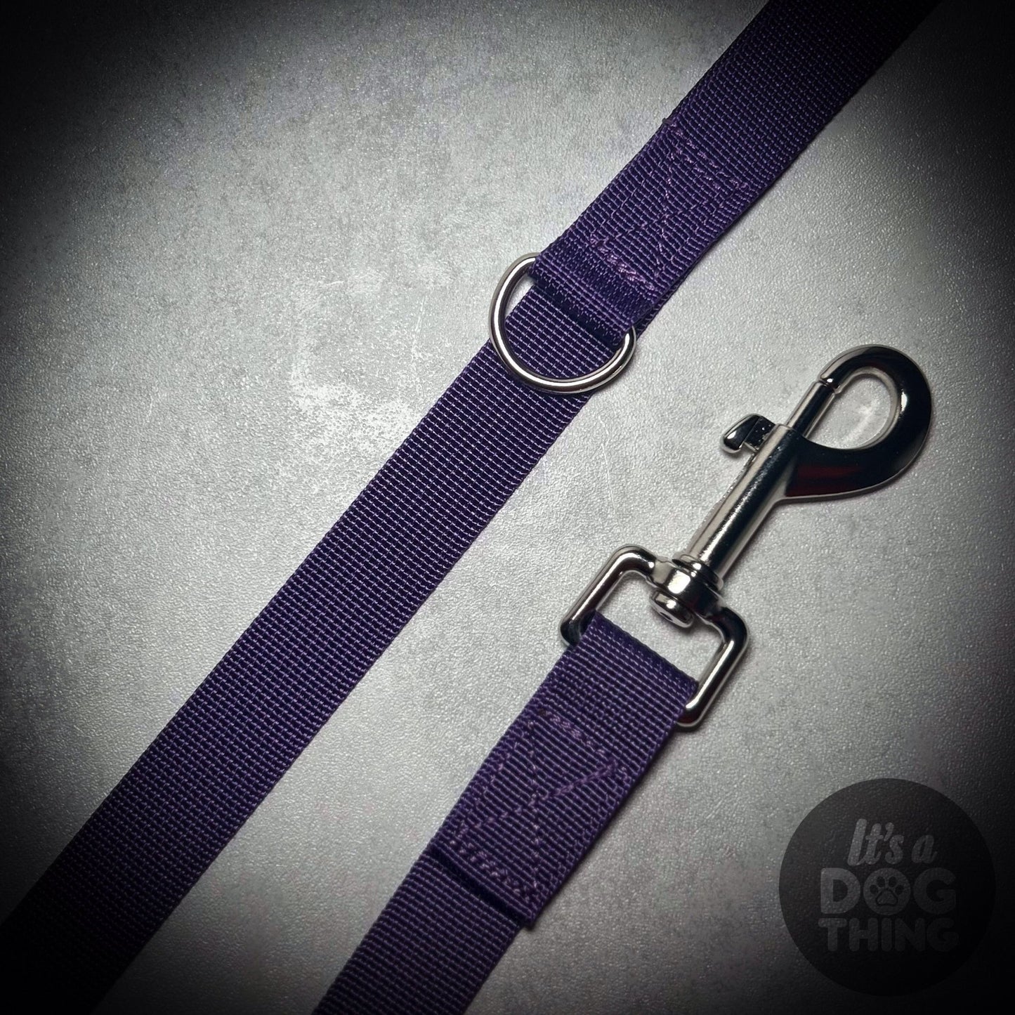 Purple Lead With Silver Hardware - It's a Dog Thing