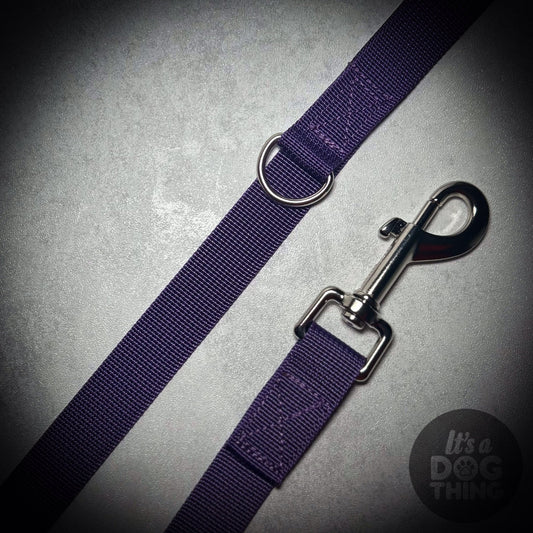 Purple Lead With Silver Hardware - It's a Dog Thing