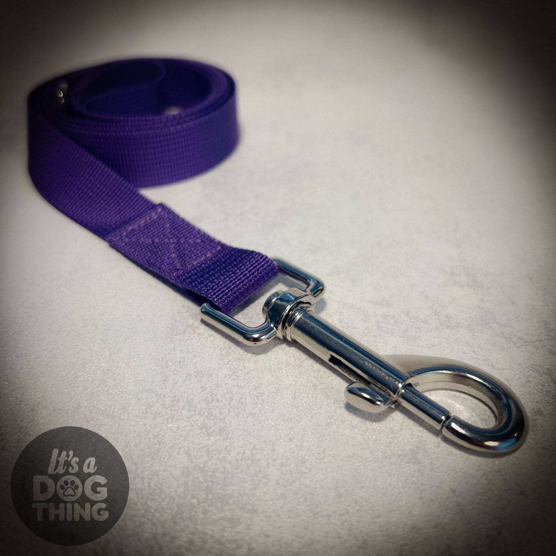 Purple Lead With Silver Hardware - It's a Dog Thing