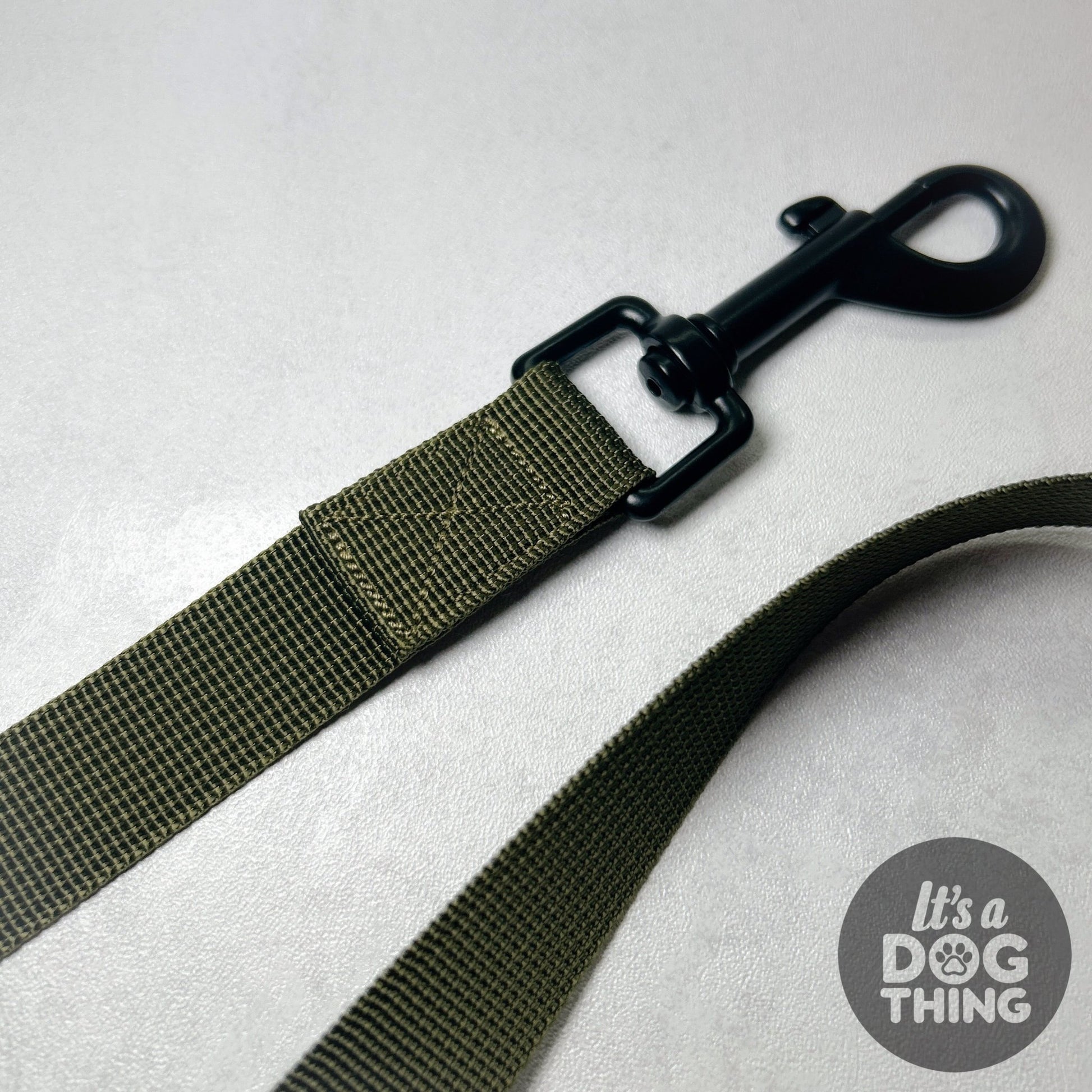 Standard Lead - Military Green - It's a Dog Thing